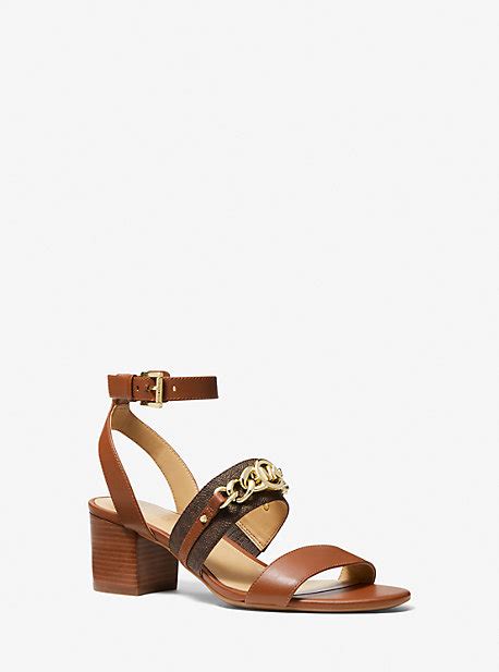 michael kors roxane|Roxane Flex Embellished Leather Sandal .